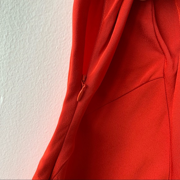 Reiss Tara Crossover Back Mini Dress in Red - Picture 5 of 16